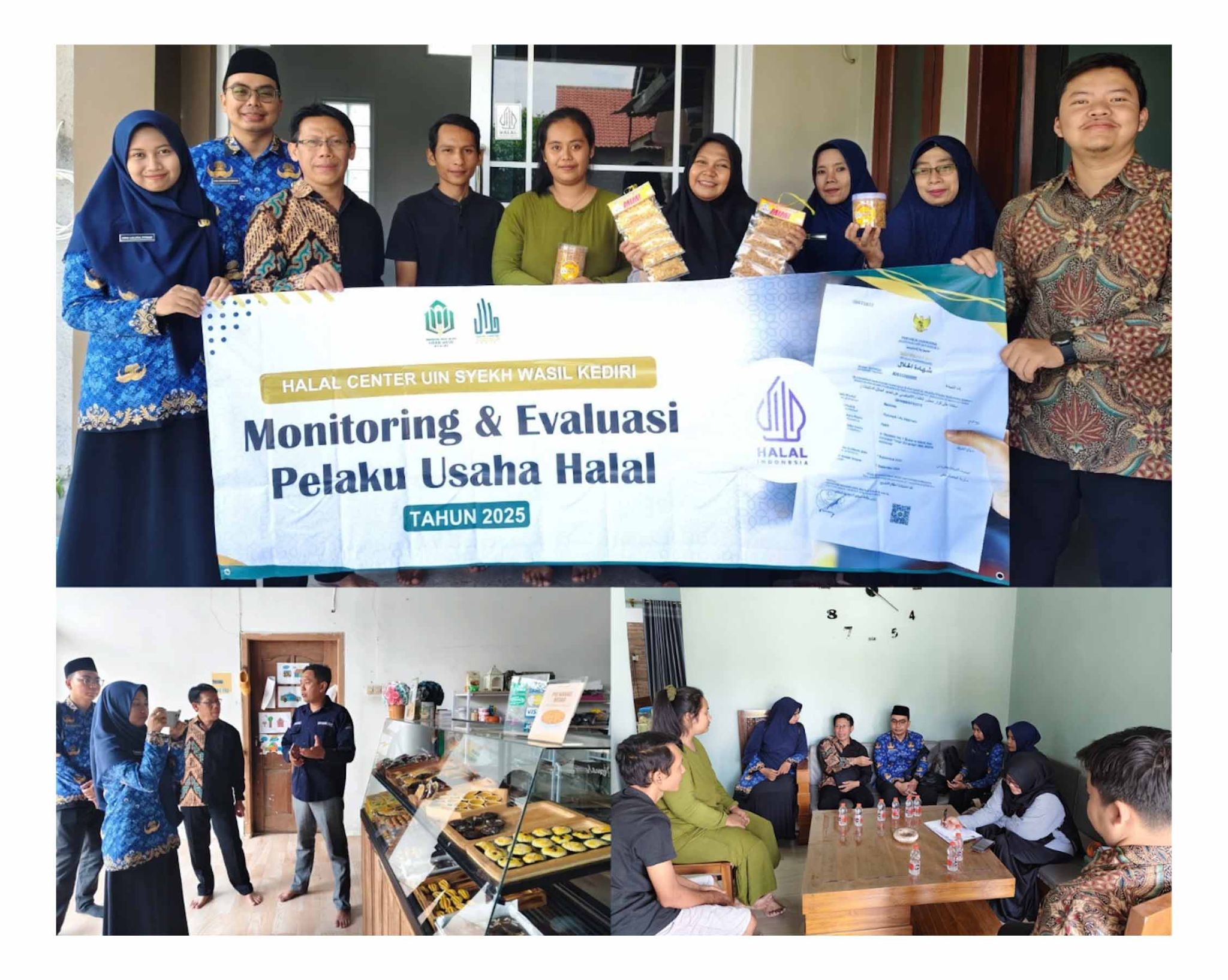 Roadshow ke Usaha Mikro, Halal Center UIN Syekh Wasil Kediri Pastikan Komitmen Halal Para pelaku Usaha Mikro dan Kecil