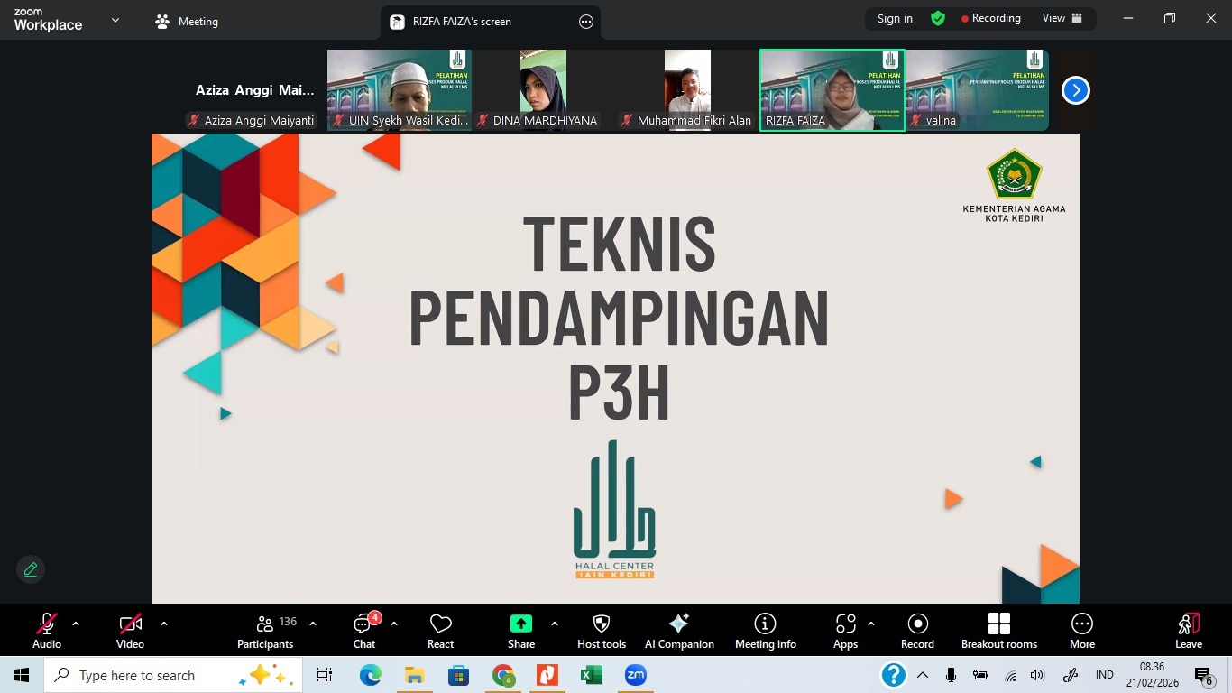 Pembukaan Pelatihan Pendamping PPH - Langkah Awal Mencetak Pendamping Profesional menuju Wajib Halal 2026